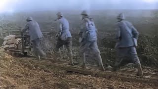 WWI Footage  Colorized amp HD Restoration  Scenes from Verdun 1916 [upl. by Namrak]