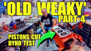 Old Weaky LowPower 383 Part 4  Piston Mod and Dyno Test [upl. by Corie]