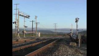 Amtrak Coast Starlight Gilroy California [upl. by Clyte167]