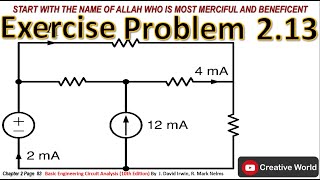 Chapter 2 Exercise Problems 213 Solution  Linear Circuit Analysis [upl. by Auria]