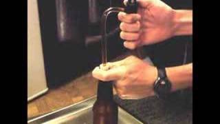 Counterpressure bottle filler in use [upl. by Lamprey]