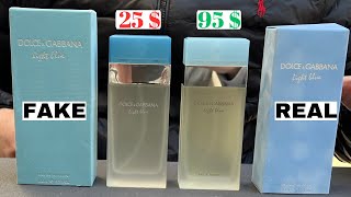 Fake vs Real Dolce amp Gabbana Light Blue Perfume  How to spot fake Dolce amp Gabbana Light Blue [upl. by Enayd]