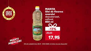 Oferta Kaufland din 23 ianuarie  Ulei de floarea soarelui roșii și pizza pe vatră [upl. by Nevlin538]