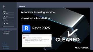 HOW TO INSTALL AUTODESK 2025 LICENSE SERVICE TO CLEAR ERROR COMPLETELY IN REVIT 2025 2024 AND 2023 [upl. by Edwards851]