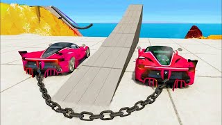 High speed cars Jump 35 – BeamNGDrive  Rtx pro games [upl. by Nedle]