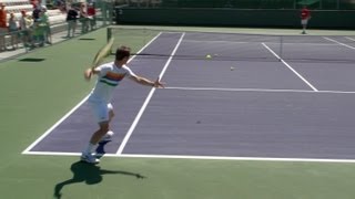 Richard Gasquet Forehand and Backhand  Indian Wells 2013  BNP Paribas Open [upl. by Ylrac478]