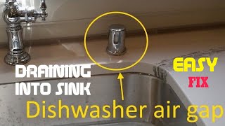 ✨ Dishwasher Draining Into Kitchen Sink  Easy DIY FIX ✨ [upl. by Cung836]