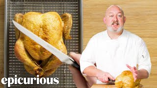 The Best Way To Carve A Whole Chicken  Epicurious 101 [upl. by Ramsey]