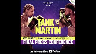 Gervonta Davis vs Frank Martin amp Benavidez vs Gvozdyk  Live Final press conference amp Face Off [upl. by Carvey]