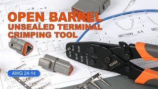 IWISS IWC1424A Open Barrel Terminal Crimper [upl. by Ayam]