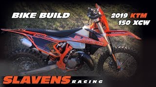 Slavens Racing Bike Build  2019 KTM 150 XCW [upl. by Joyann]