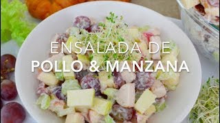 ENSALADA DE POLLO amp MANZANA  Recetas fáciles Pizca de Sabor [upl. by Kenta]