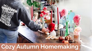 Cozy AUTUMN Days Sourdough Baking Fall Tablespaces amp Flowers [upl. by Sergu]