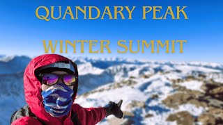 Quandary Peak Winter Summit [upl. by Latihs]