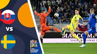 Slovakia vs Sweden 22 Highlights l Nations League Qualification [upl. by Ellekram]