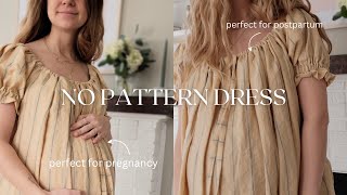 How To Sew A Maternity and Postpartum Dress Easy DIY [upl. by Siletotsira]