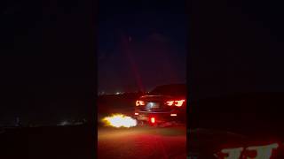 ECLASS Q50 WITH CRAZY FLAME MAP HUGE FLAMES cartok q50 q50redsport loud [upl. by Zosi]