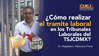 ¿Cómo realizar el tramite en los Tribunales Laborales del TSJCDMX [upl. by Htebirol838]