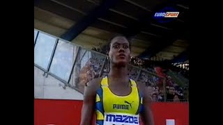 Merlene Ottey vs Gail Devers 100m  Brussels Meeting 1996 [upl. by Amedeo]