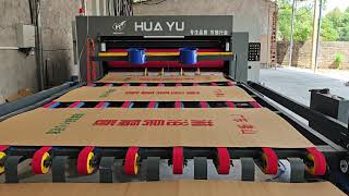 China corrugated carton boxes flexo printer die cutterslotter machine I printer die cutter machine [upl. by Newmark]