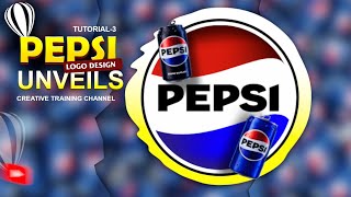 Pepsi Unveils New Logo Design In CorelDraw  Tutorial [upl. by Critta]