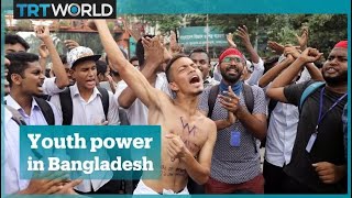 Bangladeshs history of student protest movements [upl. by Nylkaj]