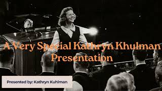 A Very Special Kathryn Khulman Presentation  Kathryn Kuhlman Pentecostal and Charismatic [upl. by Micki]