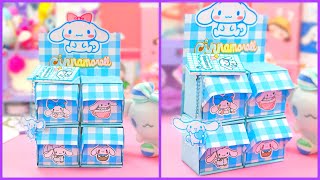 DIY  Cinnamoroll Desk Organizer  Sanrio Paper Crafts [upl. by Kitchen]