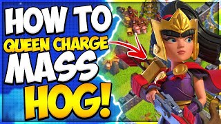 Want to DOMINATE TH 9 Watch This Queen Charge HOG RIDER Strategy Now [upl. by Hettie]