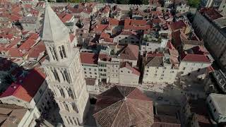 Drone video on a beautiful day in Split Croatia [upl. by Lerat]