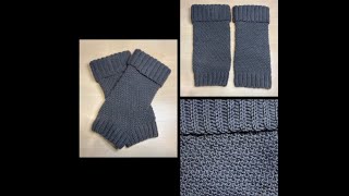 Guêtres ou jambières au crochet pour droitiers [upl. by Annasiul236]