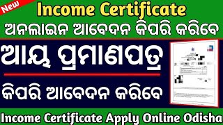 Income Certificate Apply Online Odisha  How to Apply Income Certificate Online In Odisha [upl. by Lyda]