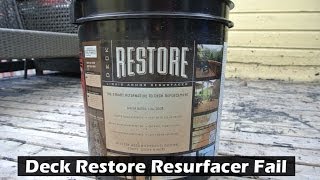 Buyer Beware Deck Restore  Fail [upl. by Neersin]