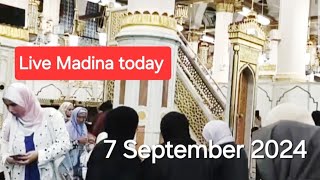 🔴 Live madina  7 September 2024 🤲 Masjid e nabawi Sharif [upl. by Ban]