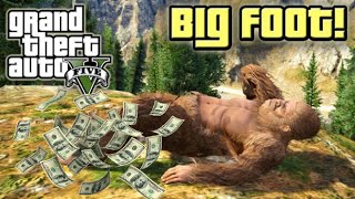 Un kikoo se fait troller par un big foot sur GTA Vonline [upl. by Llerrod]