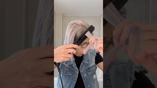 Die Beste Technik um deine Haare mit dem Glätteisen zu locken ❤️ haartutorial hairtok [upl. by Soloma]