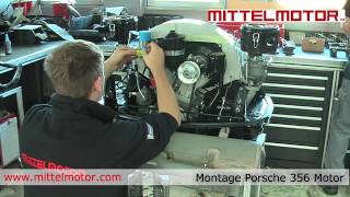 Montage Porsche 356 Motor bei Mittelmotor GmbH [upl. by Adnovaj494]