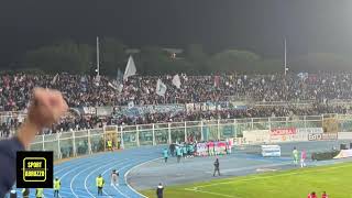 La festa dei tifosi del Pescara dopo il 21 al Pontedera  Serie C [upl. by Ielak]