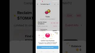 Tomarket 🍅 free tomato 20k  Tomarket 20k tomato reclaim Tomato free Airdrops and withdrawal Tomato [upl. by Obla368]