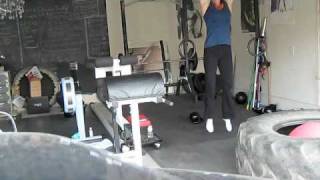 Crossfit Kettle bell swings and toes to bar WOD [upl. by Dody]