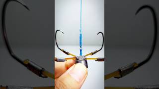 Fishing knot skills How to tie a big hook fishing shorts [upl. by Enitsahc]