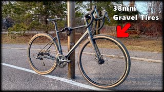 Triban RC 500 Road Bike with 38mm Gravel Tires [upl. by Corinne448]