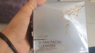 Ozone DTan Facial Cleanser Unboxing amp Review  D Tan  SK Beauty Parlur [upl. by Arlette]