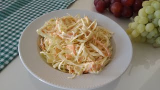 ✔️Coleslaw Salata 🥗 Coleslaw Salatası Tarifi 👌 Farklı Salata Tarifleri  Leziz Yemek Tarifleri [upl. by Jackie588]