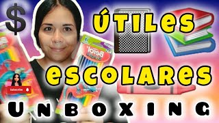 útiles escolares para primaria gaste 1200 unboxing  Nery Dairem [upl. by Lombardo]