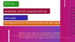 Windows Troubleshooting based Interview Questions and Answers  IT Job Preparation Part1 [upl. by Putscher]