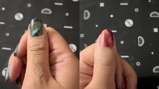 Wicked Inspired Manicure with Holo Taco Holographic Magnetic Nail Polish [upl. by Ogilvie]