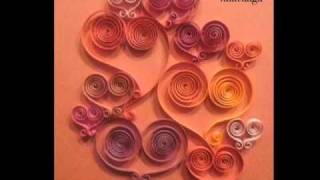 Carte StValentin en Papier roulé  Quilled Valentines day card [upl. by Ezirtaeb779]