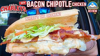 Charleys® Bacon Chipotle Chicken Cheesesteak Review 🥓🌶️🐔  Worst Sub Ever  theendorsement [upl. by Haet348]