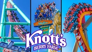 Top 10 Fastest Rides amp Roller Coasters at Knotts Berry Farm [upl. by Yehc]